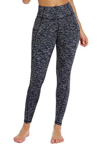 FITTOO Mallas Leggings Mujer Pantalones Deportivos Yoga Alta Cintura Elásticos Transpirables Gris XL