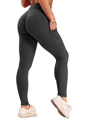 DUROFIT Mallas Push Up Mujer Leggings Deportivas Pantalones Deportivos Fitness Leggins Polainas de Yoga Training Fitness Cintura Alta Estiramiento Elásticos