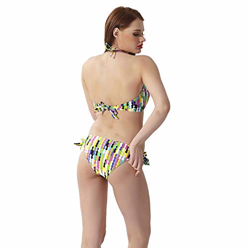 FLHLH Trajes debaño para mujeresTraje debaño Deportivo, Bikini Traje de baño Sexy Imprimir Bikini Dividido L