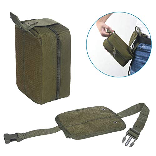 flintronic Riñonera Reflectante Holográfica, Bolsa de Cinturón Moda Cuero de PU, Bolsa de Múltiples Bolsillos a Prueba de Agua, para Mujeres Hombres Adecuados para Turismo Deportivo - Rosa