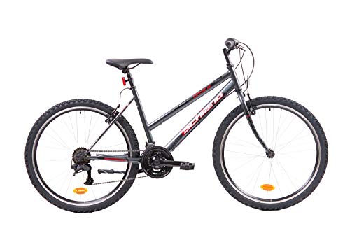 F.lli Schiano Ghost Bicicleta Montaña, Women's, Antracita-Rojo, 26''