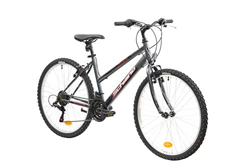 F.lli Schiano Ghost Bicicleta Montaña, Women's, Antracita-Rojo, 26''