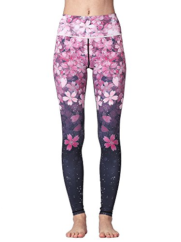 FLYILY Mallas Deportivas Mujer Pantalones impreso Leggings Deportes para Running Yoga Fitness Gym