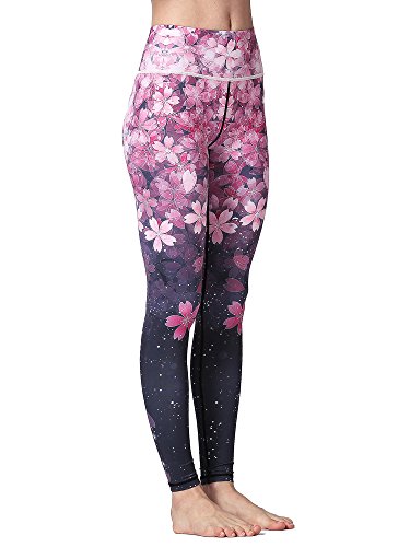 FLYILY Mallas Deportivas Mujer Pantalones impreso Leggings Deportes para Running Yoga Fitness Gym