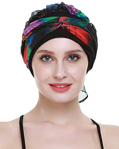 FocusCare Quimio turbantes Sombreros para Pacientes de cáncer Imprimir Cabeza Bufandas Gorros