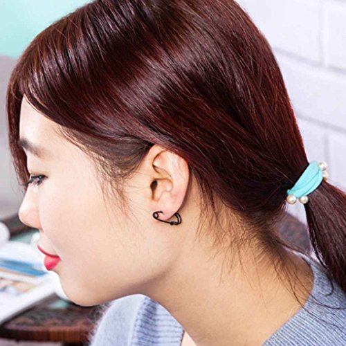 forbestest 1 par unisex del estilo del Pin de seguridad del gancho del oído del punk estudios pendientes únicos simples