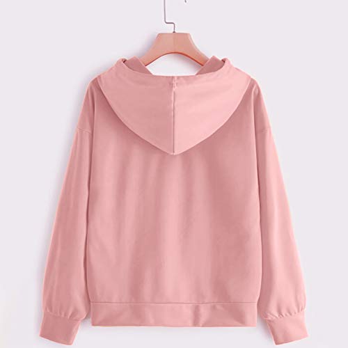Fossen MuRope Sudaderas Mujer Baratas con Capucha, Sudadera para Mujer de Manga Larga Moda Sudadera Pullover Tops Blusa Calle