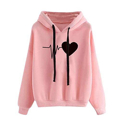 Fossen MuRope Sudaderas Mujer Baratas con Capucha, Sudadera para Mujer de Manga Larga Moda Sudadera Pullover Tops Blusa Calle