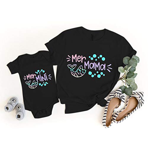 FOTBIMK Día de la Madre Camiseta Niños Bebé Niña Niño Gateando Ropa Mamá Set(,)