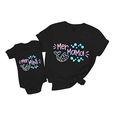 FOTBIMK Día de la Madre Camiseta Niños Bebé Niña Niño Gateando Ropa Mamá Set(,)