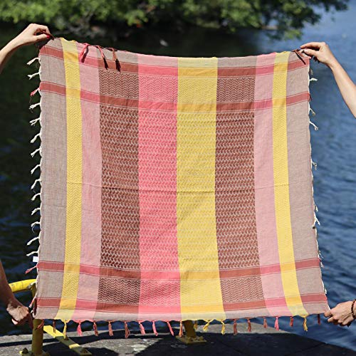 Freak Scene Kufiya - Keffiyeh - colorido-multicolor 01-100x100 cm - Pañuelo palestino de Arafat - PLO Pali chal - 100% algodón