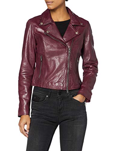 Freaky Nation Bali-FN SC Chaqueta de cuero, morado, L para Mujer