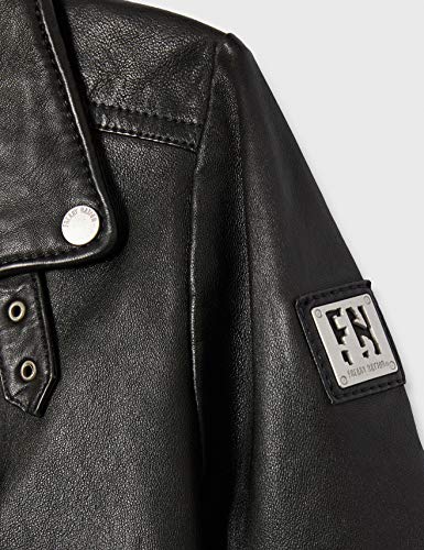 Freaky Nation Biker Princess Chaqueta, Negro (Shadow 9015), L para Mujer