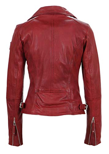 Freaky Nation Biker Princess Chaqueta, Rojo (Apple 4068), M para Mujer