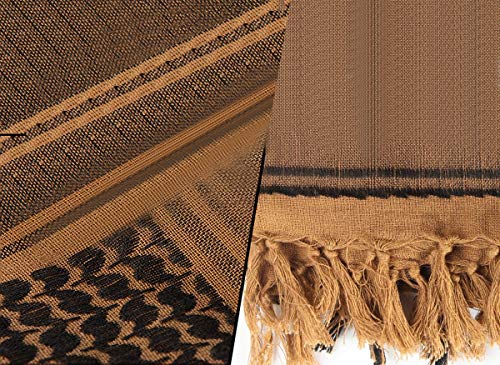FREE SOLDIER Militar táctica Shemagh Desierto Keffiyeh Bufanda Wrap para Hombres y Mujeres(Negro)