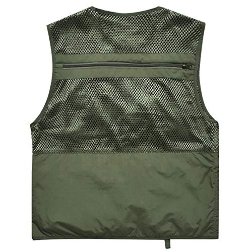 Freiesoldaten de Los Hombres Al Aire Libre Multi Bolsillos Chaleco Ahuecar Cámping Pescar Chaleco de Fotografía Casual Desgastar
