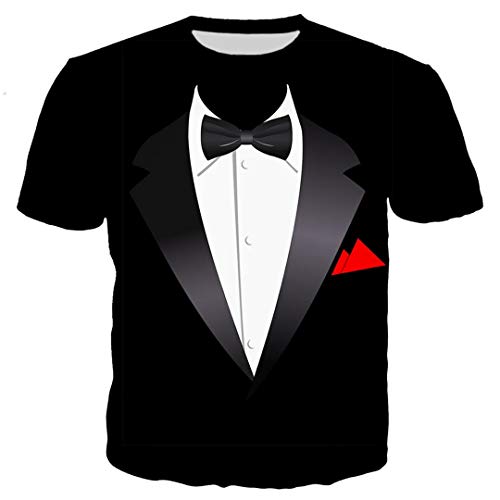 Fresco Divertido del Smoking del Partido de Cosplay de impresión en 3D Hombres Mujeres Camiseta T/Camisas/Sudaderas/Chaleco/Tops Hoodie S