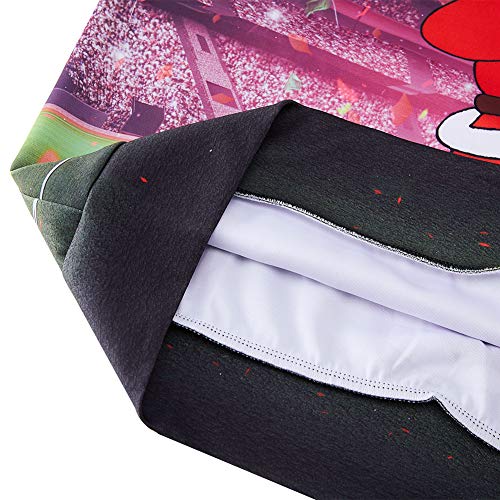 Freshhoodies Unisex Santa Claus con Fútbol Navidad Sudaderas 3D Fútbol Imprimi Hombres Mujeres Navidad Sudadera con Capucha Christmas Pullover Ugly Sweater M