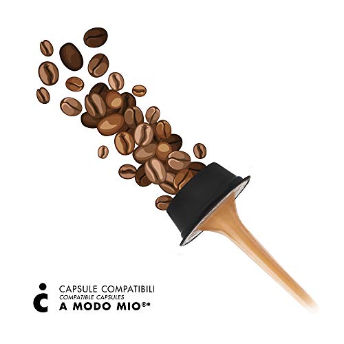 FRHOME - 100 Cápsulas de Café compatibles Lavazza a Modo Mio - kit degustación de 100 cápsulas café compatibles máquinas Lavazza a Modo Mio - Il Caffè italiano