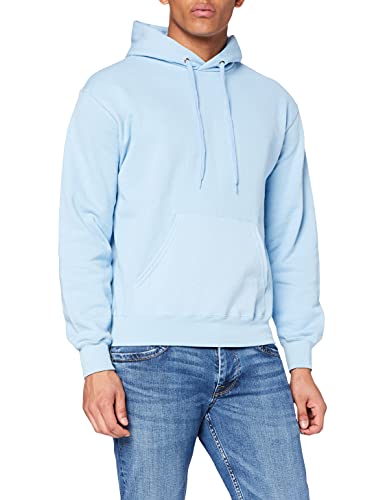 Fruit of the Loom SS026M, Sudadera con capucha y cremallera Para Hombre, Azul (Sky Blue), Small