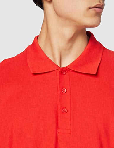 Fruit of the Loom SS037M, Polo para Hombre, Rojo (Red), X-Large
