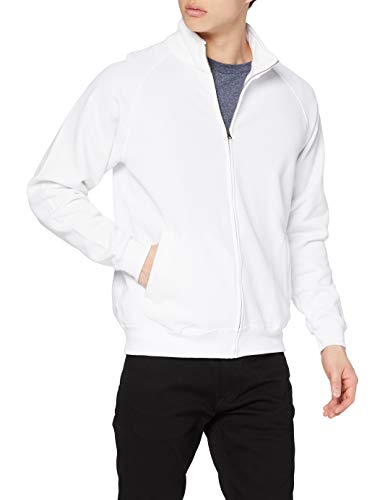 Fruit of the Loom Ss059m Sudadera, Blanco (White), Large (Talla del Fabricante: Large) para Hombre