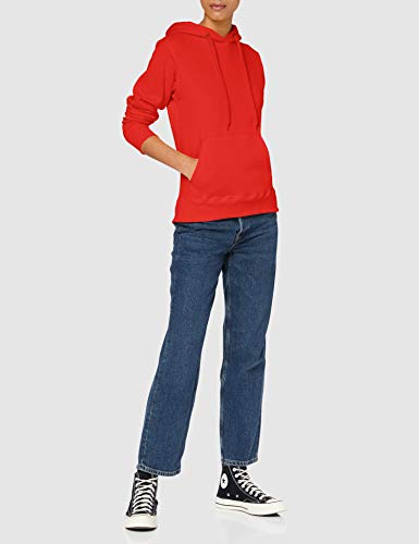 Fruit of the Loom SS068M Capucha, Rojo (Red), 40 (Talla del Fabricante: Medium) para Mujer