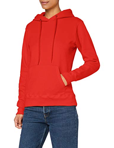 Fruit of the Loom SS068M Capucha, Rojo (Red), 40 (Talla del Fabricante: Medium) para Mujer