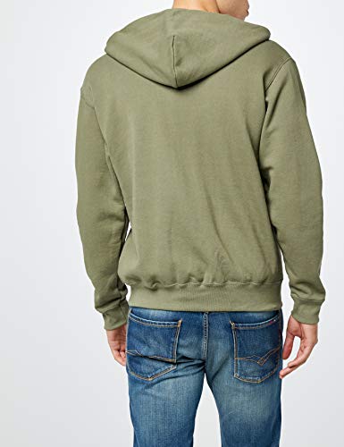 Fruit of the Loom Zip Hooded Sweatshirt Sudadera con Capucha, Green (Classic Olive), Large para Hombre
