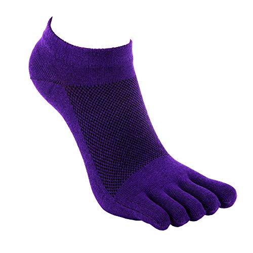 FULLANT 4 pares de calcetines de malla Meias casuales para correr con cinco dedos