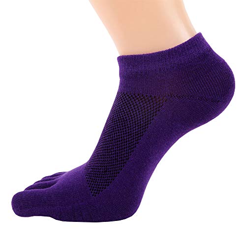 FULLANT 4 pares de calcetines de malla Meias casuales para correr con cinco dedos