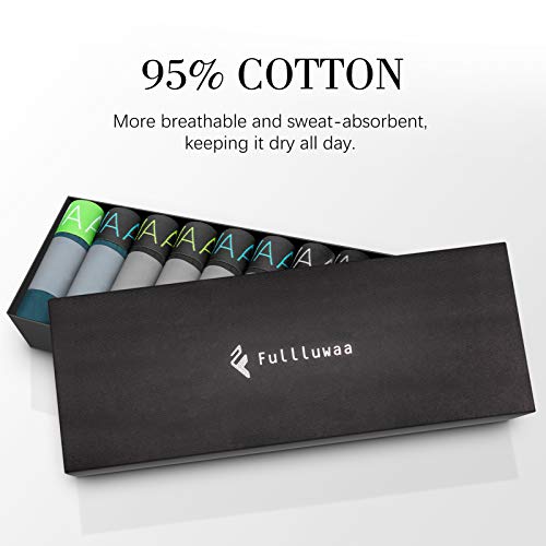 Fullluwaa Bóxer (Pack de 12) Hombre Algodón Calzoncillos-M