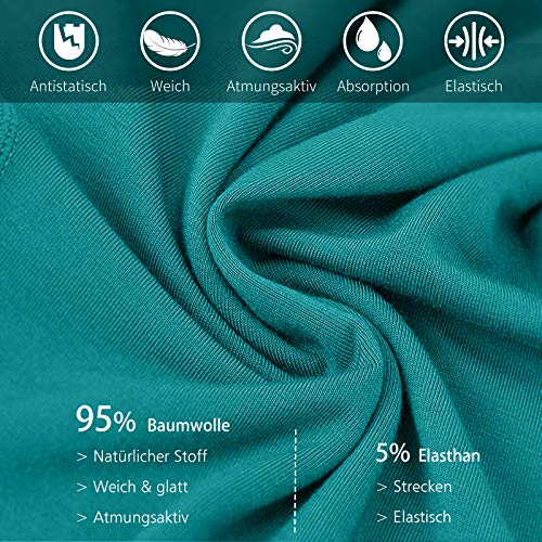 Fullluwaa Bóxer (Pack de 12) Hombre Algodón Calzoncillos-M