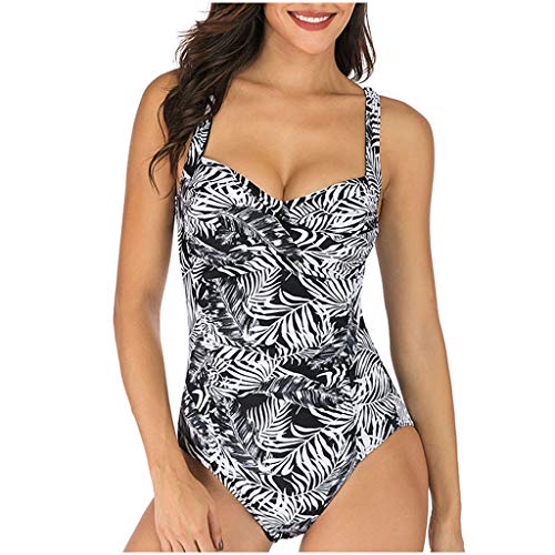 Fulltime (TM) - Bikini sexy para mujer, talla grande Takini de cintura alta, traje de baño para mujer, traje de baño retro h M