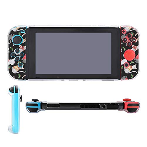 Funda para Nintendo Switch Gatos en Navidad Jerseys Juego de 5 piezas Funda protectora compatible con Nintendo Switch Game Console