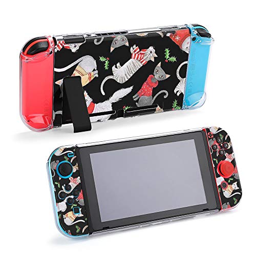Funda para Nintendo Switch Gatos en Navidad Jerseys Juego de 5 piezas Funda protectora compatible con Nintendo Switch Game Console