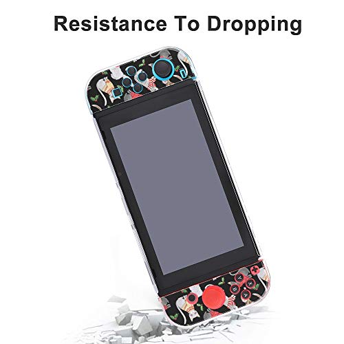 Funda para Nintendo Switch Gatos en Navidad Jerseys Juego de 5 piezas Funda protectora compatible con Nintendo Switch Game Console