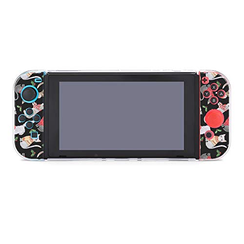 Funda para Nintendo Switch Gatos en Navidad Jerseys Juego de 5 piezas Funda protectora compatible con Nintendo Switch Game Console