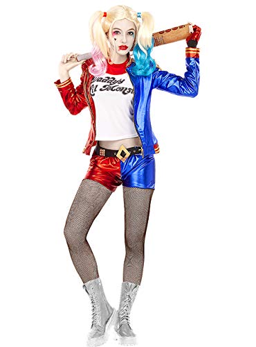 Funidelia | Disfraz de Harley Quinn - Escuadrón Suicida Oficial para Mujer Talla S ▶ Superhéroes, DC Comics, Suicide Squad, Villanos - Azul