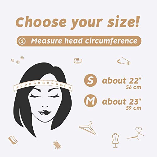 Futrzane Gorro de Mujer de Piel Cossack en Estilo Ruso (M, Beige)