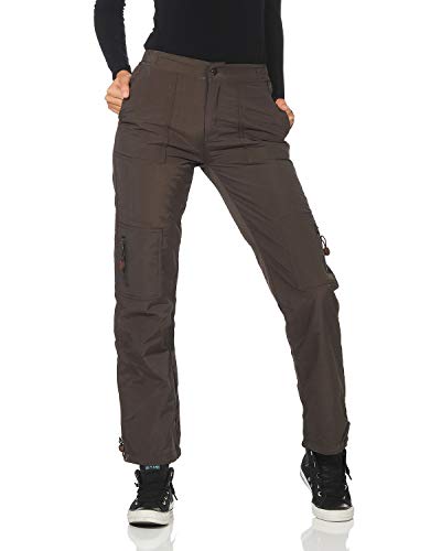FY Mujeres Pantalones Térmicos Esquí de Snowboard al Aire Libre Pantalones Trekking Pantalones Funcionales Senderismo Pantalones Fleece Forrado