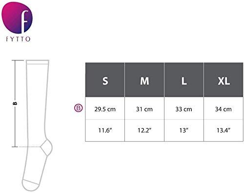 Fytto 2020 I Medias de Compresión Graduada de 15-20mmHg. Sin Puntera, en Microfibra Transpirable. Elegante Calcetería que Rebaja la Hinchazón y Alivia Dolor Venas Varicosas. Negro. Talla S