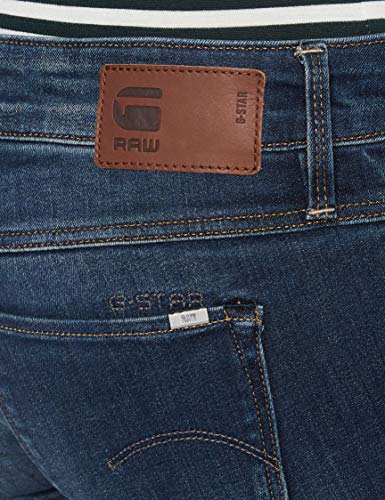 G-STAR RAW 3301 Low Waist Super Skinny Vaqueros, Dark Aged 6553-89, 27W / 30L para Mujer