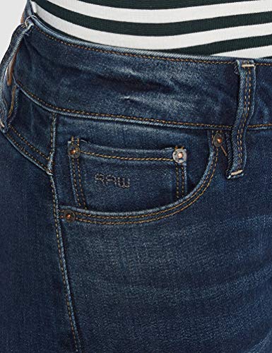 G-STAR RAW 3301 Low Waist Super Skinny Vaqueros, Dark Aged 6553-89, 27W / 30L para Mujer