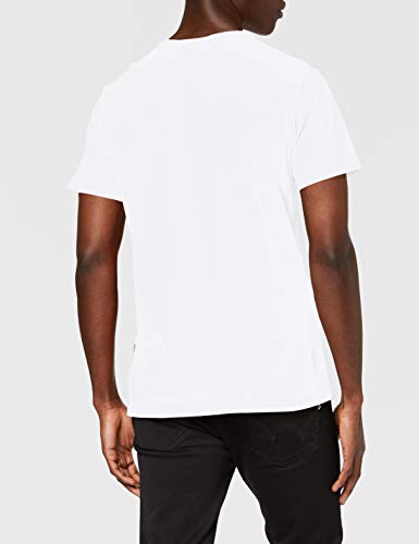 G-STAR RAW Boxed Straight Fit Camiseta, Blanco (White 336-110), L para Hombre