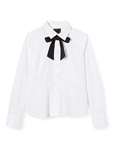 G-STAR RAW Core 3D Shell Shirt Wmn L/s Blusa, Blanco (White/White 9982), X-Small para Mujer