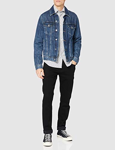 G-STAR RAW Core Super Slim Camisa Casual, Multicolor (Milk/Imperial Blue Ao C173-9853), L para Hombre