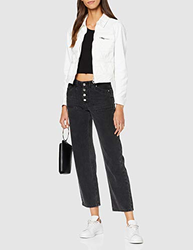 G-STAR RAW D-STAQ Zip Slim Chaqueta Vaquera, Azul (Lt Aged B066/424), Medium para Mujer