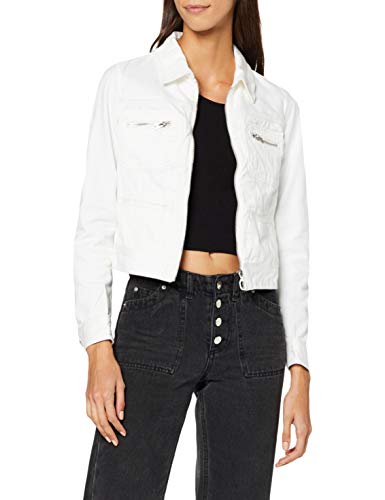 G-STAR RAW D-STAQ Zip Slim Chaqueta Vaquera, Azul (Lt Aged B066/424), Medium para Mujer