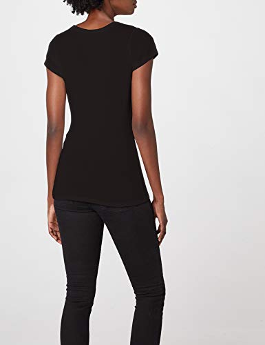 G-STAR RAW Eyben Slim V T Wmn S/s Camiseta, Negro (Black 990), 36 (Talla del fabricante: Small) para Mujer
